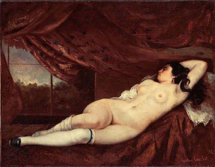Gustave Courbet Femme nue couchee Germany oil painting art